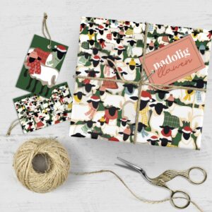 WOOLLY & WARM Wrapping Sheets and Tags