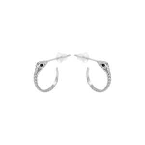 Silver Mini Snake Stud Earrings