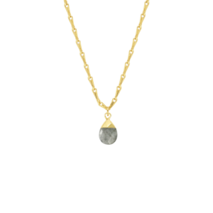 Peardrop Labradorite Natural Stone Necklace