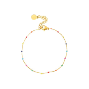 Gold Saskia Lucy Rainbow Bracelet