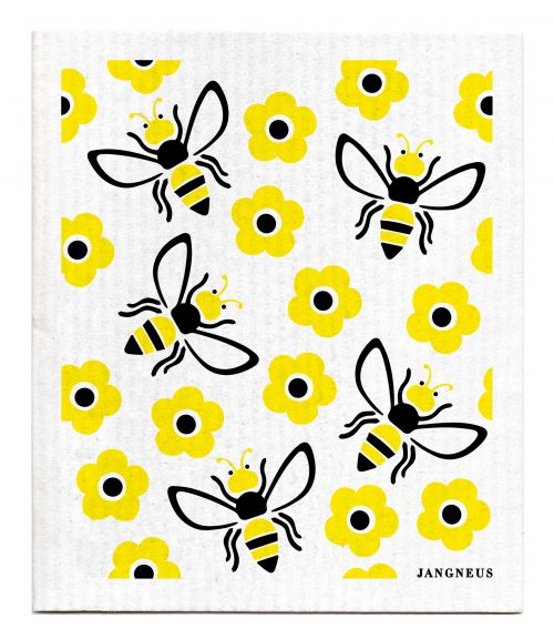Jangneus Yellow Bees Dishcloth