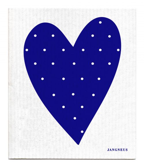 Jangneus Blue Heart Dishcloth