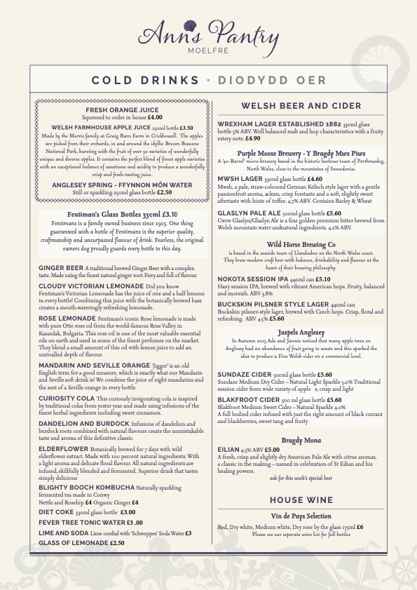 Daytime Menus Ann's Pantry