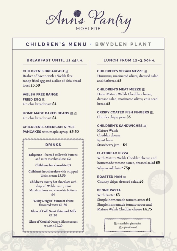 Daytime Menus Ann's Pantry