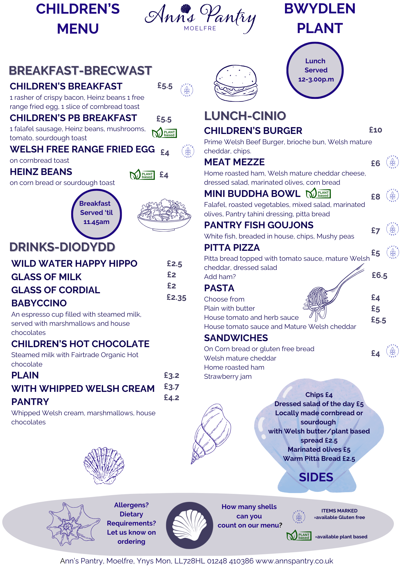 Daytime Menus Ann's Pantry