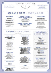 Drinks Menu