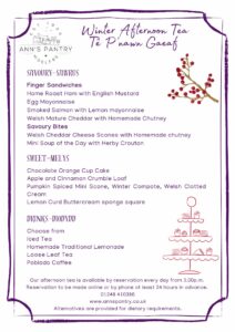 Winter Afternoon Tea